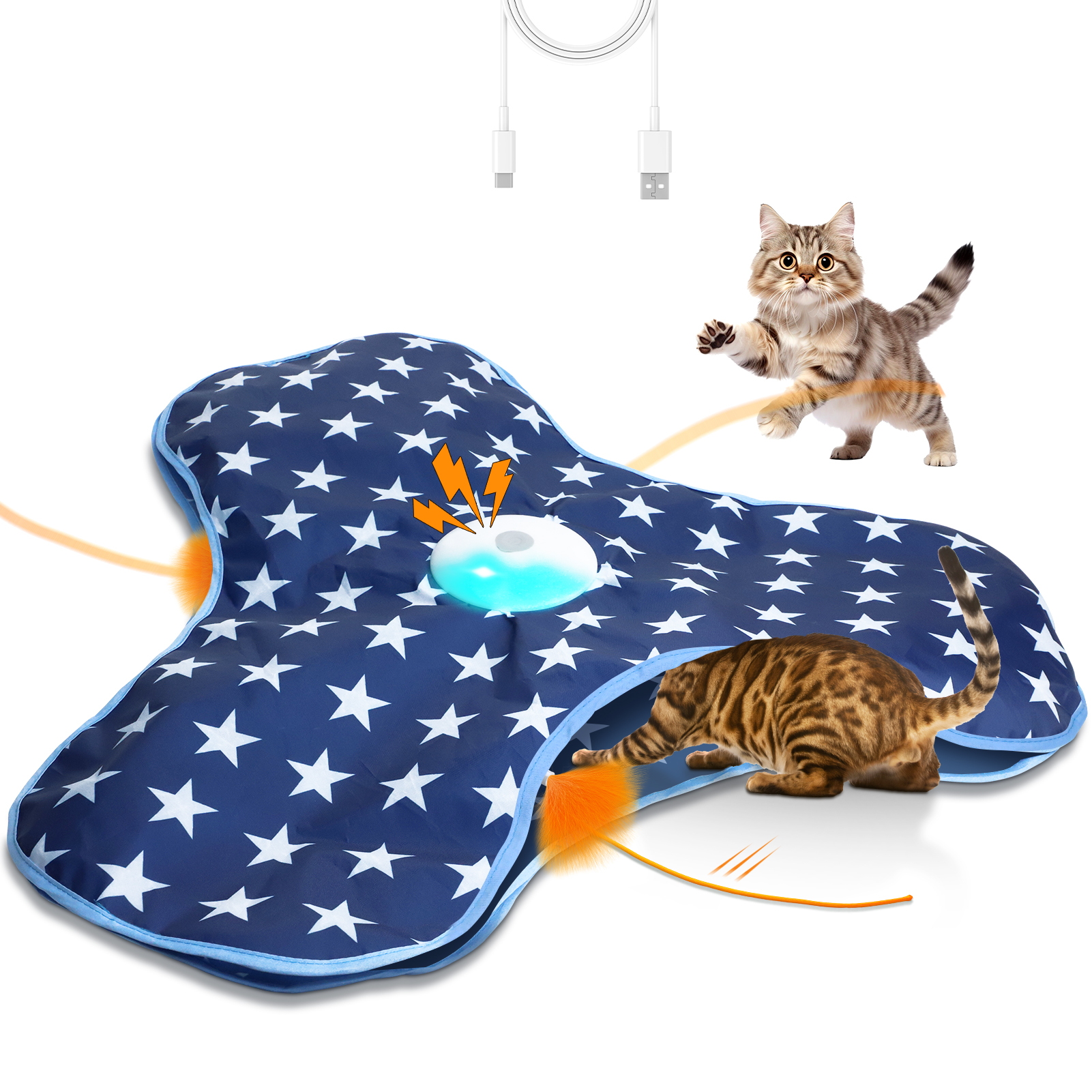Moving Feather Cat Toys